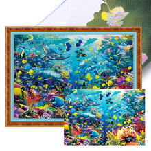 Load image into Gallery viewer, The Underwater World - 60*45CM 18CT Stamped Cross Stitch
