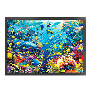 The Underwater World - 60*45CM 18CT Stamped Cross Stitch