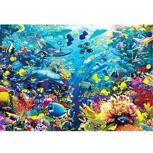 The Underwater World - 60*45CM 18CT Stamped Cross Stitch