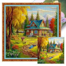 Load image into Gallery viewer, Country House - 40*40CM 11CT Stamped Cross Stitch
