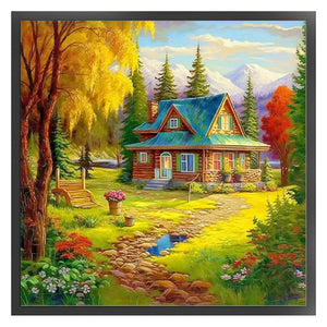 Country House - 40*40CM 11CT Stamped Cross Stitch