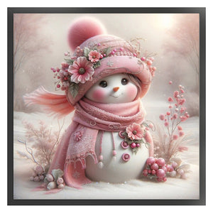 Snowman - 40*40CM 11CT Stamped Cross Stitch