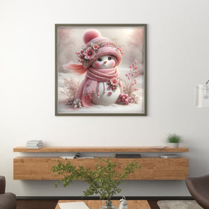 Snowman - 40*40CM 11CT Stamped Cross Stitch
