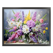 Load image into Gallery viewer, Flowers - 50*40CM 11CT Stamped Cross Stitch
