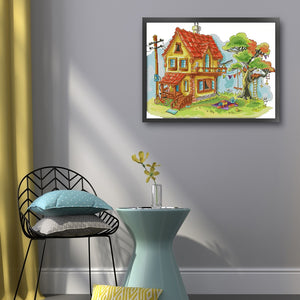 Dream House - 52*40CM 14CT Stamped Cross Stitch