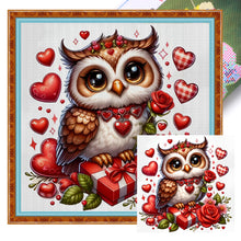 Load image into Gallery viewer, Love Owl - 40*40CM 11CT Stamped Cross Stitch
