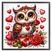 Load image into Gallery viewer, Love Owl - 40*40CM 11CT Stamped Cross Stitch
