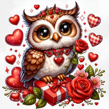 Load image into Gallery viewer, Love Owl - 40*40CM 11CT Stamped Cross Stitch
