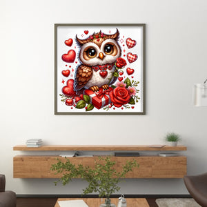 Love Owl - 40*40CM 11CT Stamped Cross Stitch