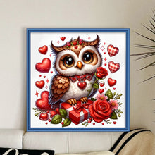 Load image into Gallery viewer, Love Owl - 40*40CM 11CT Stamped Cross Stitch
