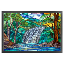 Load image into Gallery viewer, Glass Painting-Landscape And River - 60*40CM 11CT Stamped Cross Stitch
