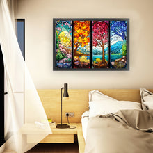 Load image into Gallery viewer, Glass Painting-Four Seasons Tree - 60*40CM 11CT Stamped Cross Stitch
