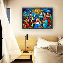 Load image into Gallery viewer, Glass Painting-Nativity Of Jesus - 60*40CM 11CT Stamped Cross Stitch
