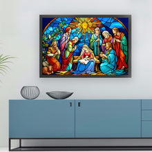 Load image into Gallery viewer, Glass Painting-Nativity Of Jesus - 60*40CM 11CT Stamped Cross Stitch
