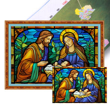 Load image into Gallery viewer, Glass Painting-Nativity Of Jesus - 60*40CM 11CT Stamped Cross Stitch
