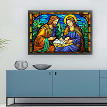 Load image into Gallery viewer, Glass Painting-Nativity Of Jesus - 60*40CM 11CT Stamped Cross Stitch
