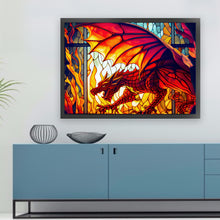 Load image into Gallery viewer, Glass Painting-Pterosaur - 60*45CM 11CT Stamped Cross Stitch
