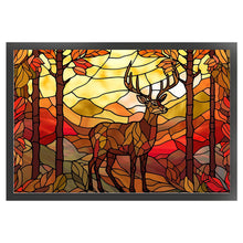 Load image into Gallery viewer, Glass Painting-Elk - 60*40CM 11CT Stamped Cross Stitch
