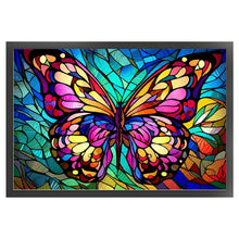 Load image into Gallery viewer, Glass Painting-Butterfly - 60*40CM 11CT Stamped Cross Stitch
