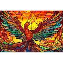 Load image into Gallery viewer, Glass Painting-Phoenix - 60*40CM 11CT Stamped Cross Stitch
