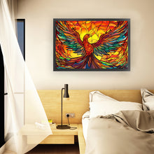 Load image into Gallery viewer, Glass Painting-Phoenix - 60*40CM 11CT Stamped Cross Stitch
