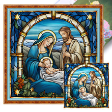 Load image into Gallery viewer, Glass Painting-Priests And Mothers - 40*40CM 14CT Stamped Cross Stitch
