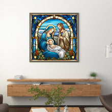 Load image into Gallery viewer, Glass Painting-Priests And Mothers - 40*40CM 14CT Stamped Cross Stitch
