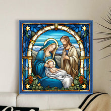 Load image into Gallery viewer, Glass Painting-Priests And Mothers - 40*40CM 14CT Stamped Cross Stitch
