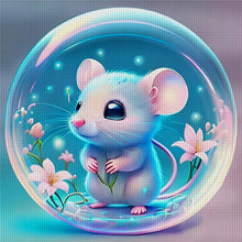 Load image into Gallery viewer, Crystal Ball Zodiac Signs - Rat - 40*40CM 11CT Stamped Cross Stitch
