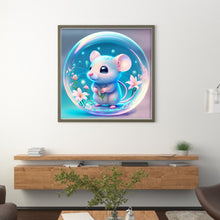 Load image into Gallery viewer, Crystal Ball Zodiac Signs - Rat - 40*40CM 11CT Stamped Cross Stitch
