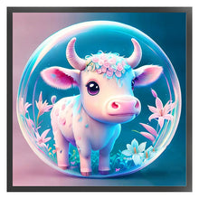 Load image into Gallery viewer, Crystal Ball Zodiac Signs-Ox - 40*40CM 11CT Stamped Cross Stitch
