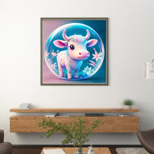 Load image into Gallery viewer, Crystal Ball Zodiac Signs-Ox - 40*40CM 11CT Stamped Cross Stitch
