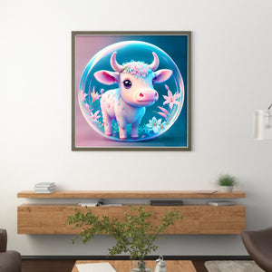 Crystal Ball Zodiac Signs-Ox - 40*40CM 11CT Stamped Cross Stitch