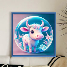 Load image into Gallery viewer, Crystal Ball Zodiac Signs-Ox - 40*40CM 11CT Stamped Cross Stitch
