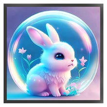 Load image into Gallery viewer, Crystal Ball Zodiac Signs-Rabbit - 40*40CM 11CT Stamped Cross Stitch
