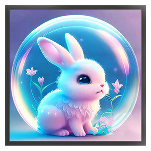 Crystal Ball Zodiac Signs-Rabbit - 40*40CM 11CT Stamped Cross Stitch