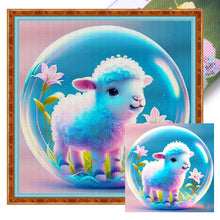 Load image into Gallery viewer, Crystal Ball Zodiac Signs - Sheep - 40*40CM 11CT Stamped Cross Stitch
