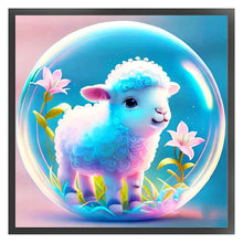 Load image into Gallery viewer, Crystal Ball Zodiac Signs - Sheep - 40*40CM 11CT Stamped Cross Stitch
