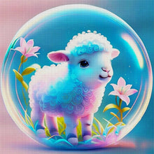 Load image into Gallery viewer, Crystal Ball Zodiac Signs - Sheep - 40*40CM 11CT Stamped Cross Stitch
