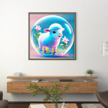 Load image into Gallery viewer, Crystal Ball Zodiac Signs - Sheep - 40*40CM 11CT Stamped Cross Stitch
