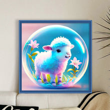 Load image into Gallery viewer, Crystal Ball Zodiac Signs - Sheep - 40*40CM 11CT Stamped Cross Stitch
