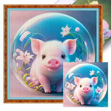 Load image into Gallery viewer, Crystal Ball Zodiac Signs-Pig - 40*40CM 11CT Stamped Cross Stitch
