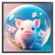 Load image into Gallery viewer, Crystal Ball Zodiac Signs-Pig - 40*40CM 11CT Stamped Cross Stitch
