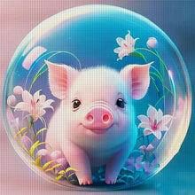 Load image into Gallery viewer, Crystal Ball Zodiac Signs-Pig - 40*40CM 11CT Stamped Cross Stitch
