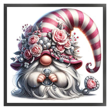 Load image into Gallery viewer, Flower Gnome - 30*30CM 18CT Stamped Cross Stitch
