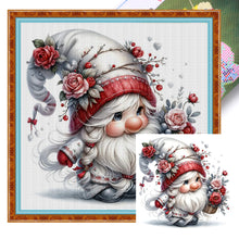 Load image into Gallery viewer, Flower Gnome - 30*30CM 18CT Stamped Cross Stitch
