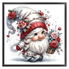 Load image into Gallery viewer, Flower Gnome - 30*30CM 18CT Stamped Cross Stitch
