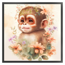 Load image into Gallery viewer, Twelve Zodiac Signs - Monkey - 40*40CM 11CT Stamped Cross Stitch
