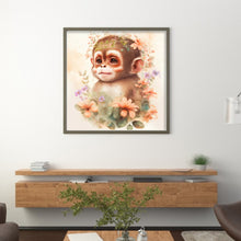 Load image into Gallery viewer, Twelve Zodiac Signs - Monkey - 40*40CM 11CT Stamped Cross Stitch
