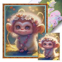 Load image into Gallery viewer, Twelve Zodiac Signs - Monkey - 40*50CM 11CT Stamped Cross Stitch
